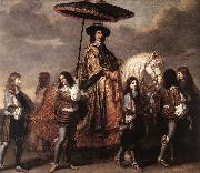 LE BRUN, Charles Chancellor Sguier at the Entry of Louis XIV into Paris in 1660 sg Sweden oil painting artist